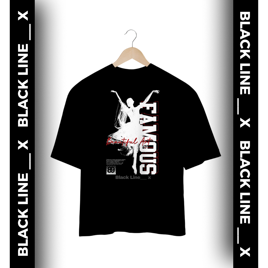 Camiseta Oversized Unissex Famous