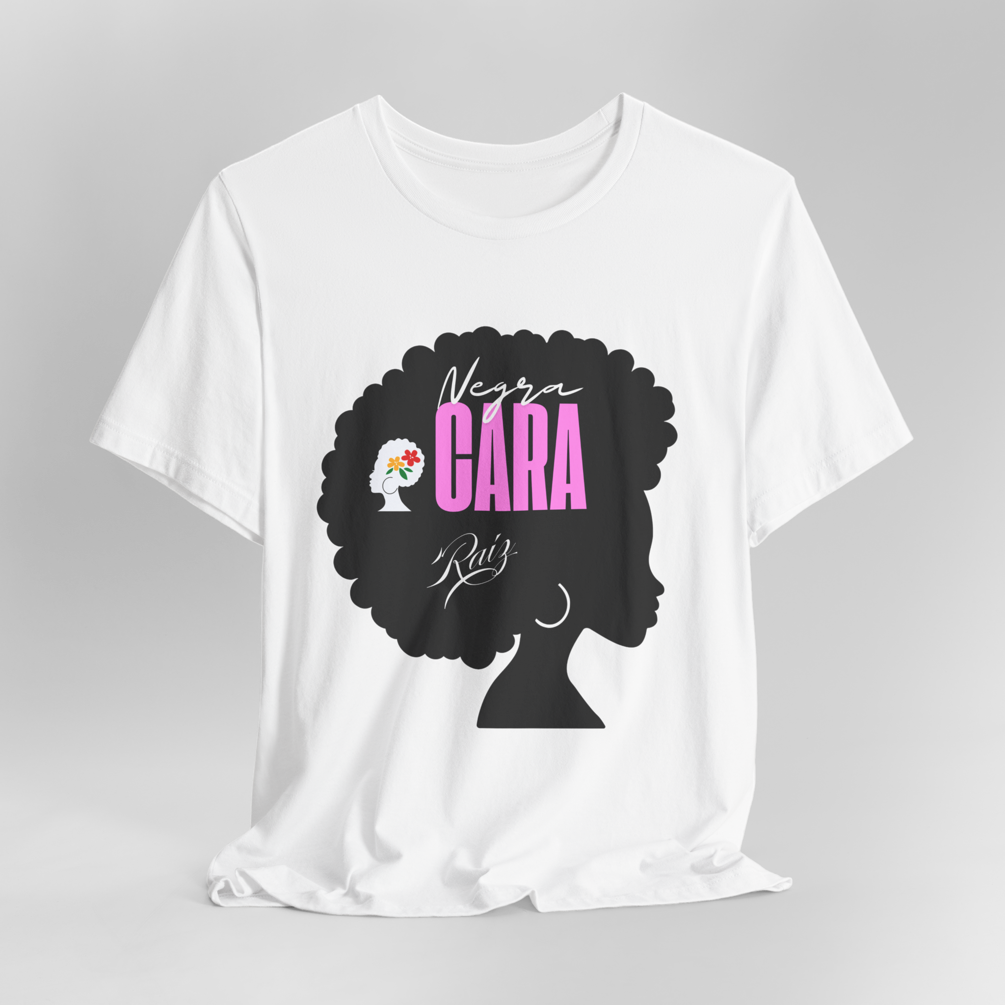 Camiseta Quality Negra Cara Raíz