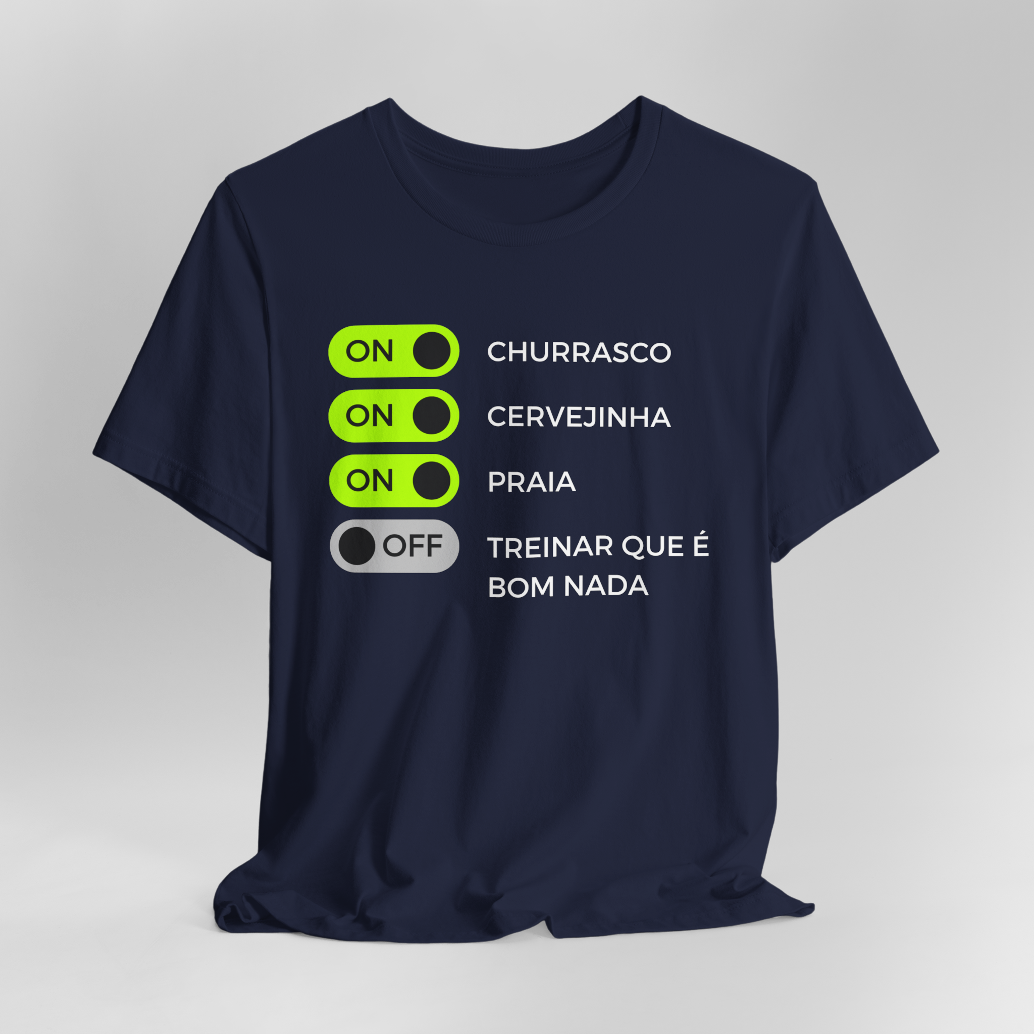 Camiseta Quality Treinar que é bom Nada