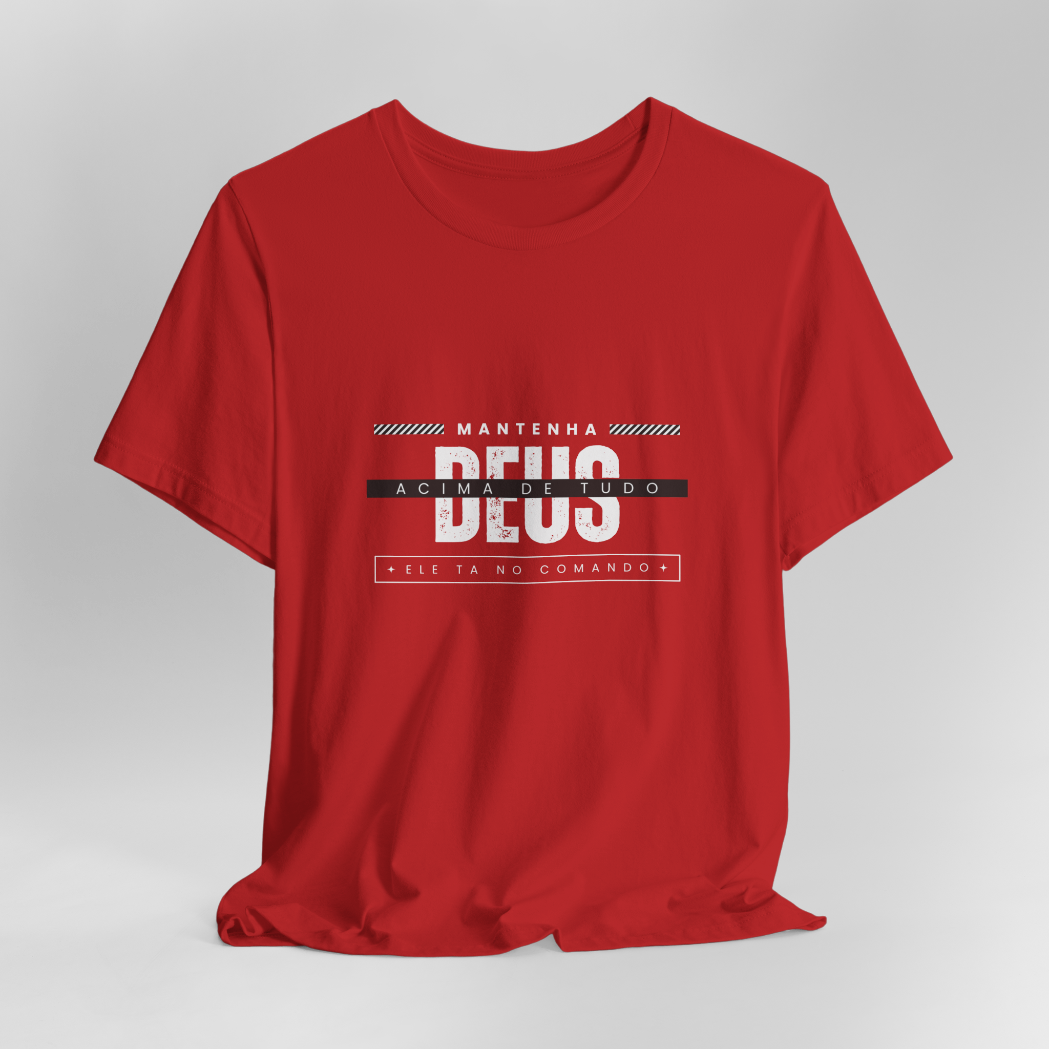 Camiseta Quality unissex Deus acima de tudo