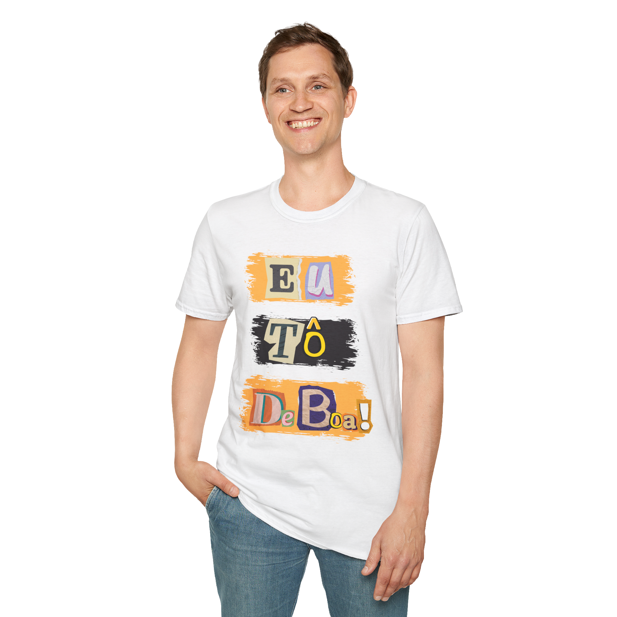 Nome do produto: Camiseta Unissex Quality  Eu To de Boa !