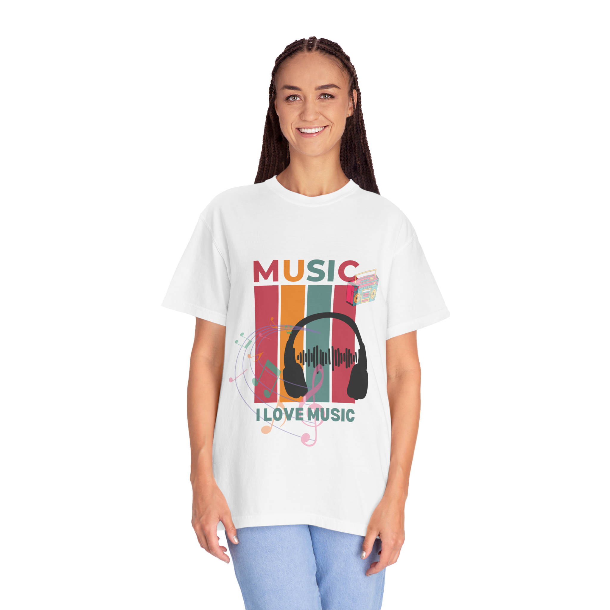 Camiseta Quality Unissex I love Music