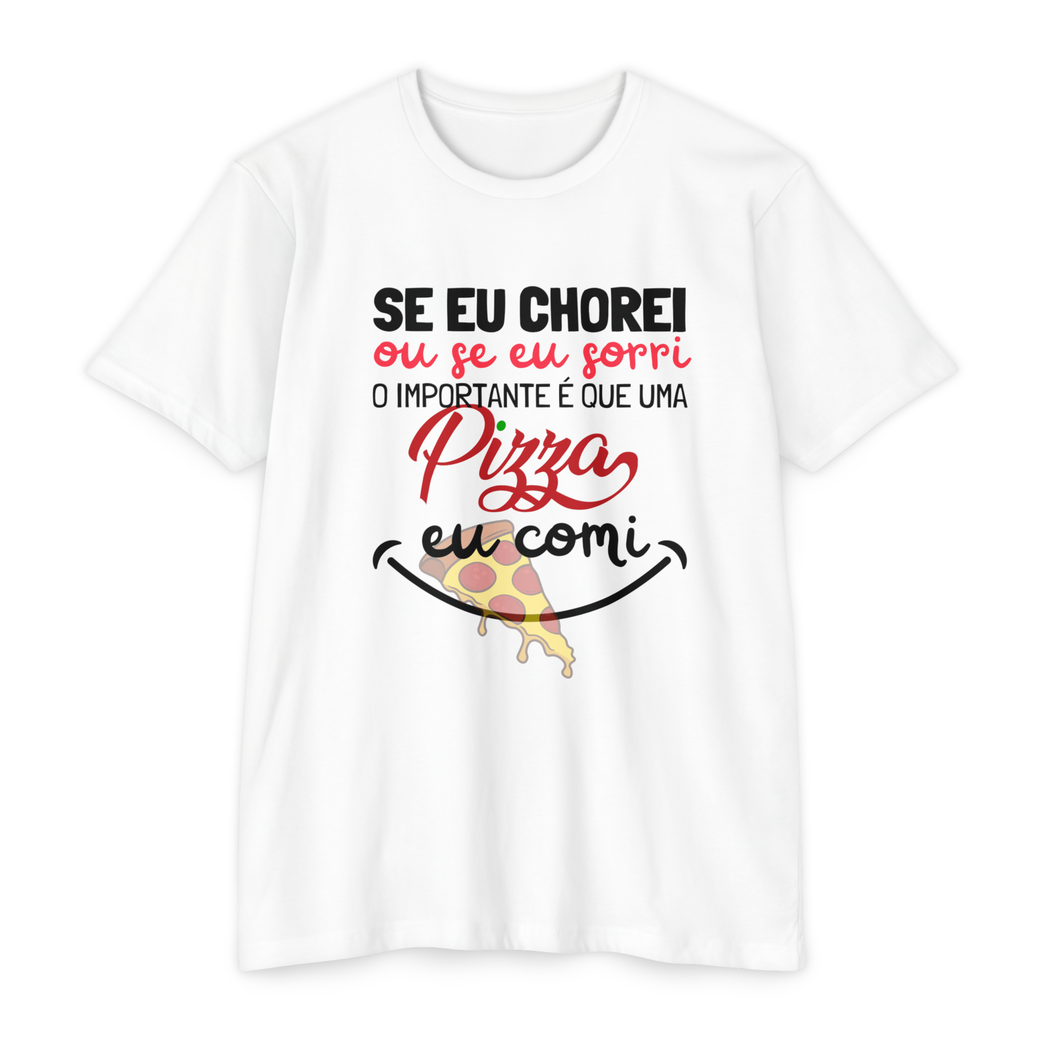 Camisetas Quality Unissex Amantes de Pizza