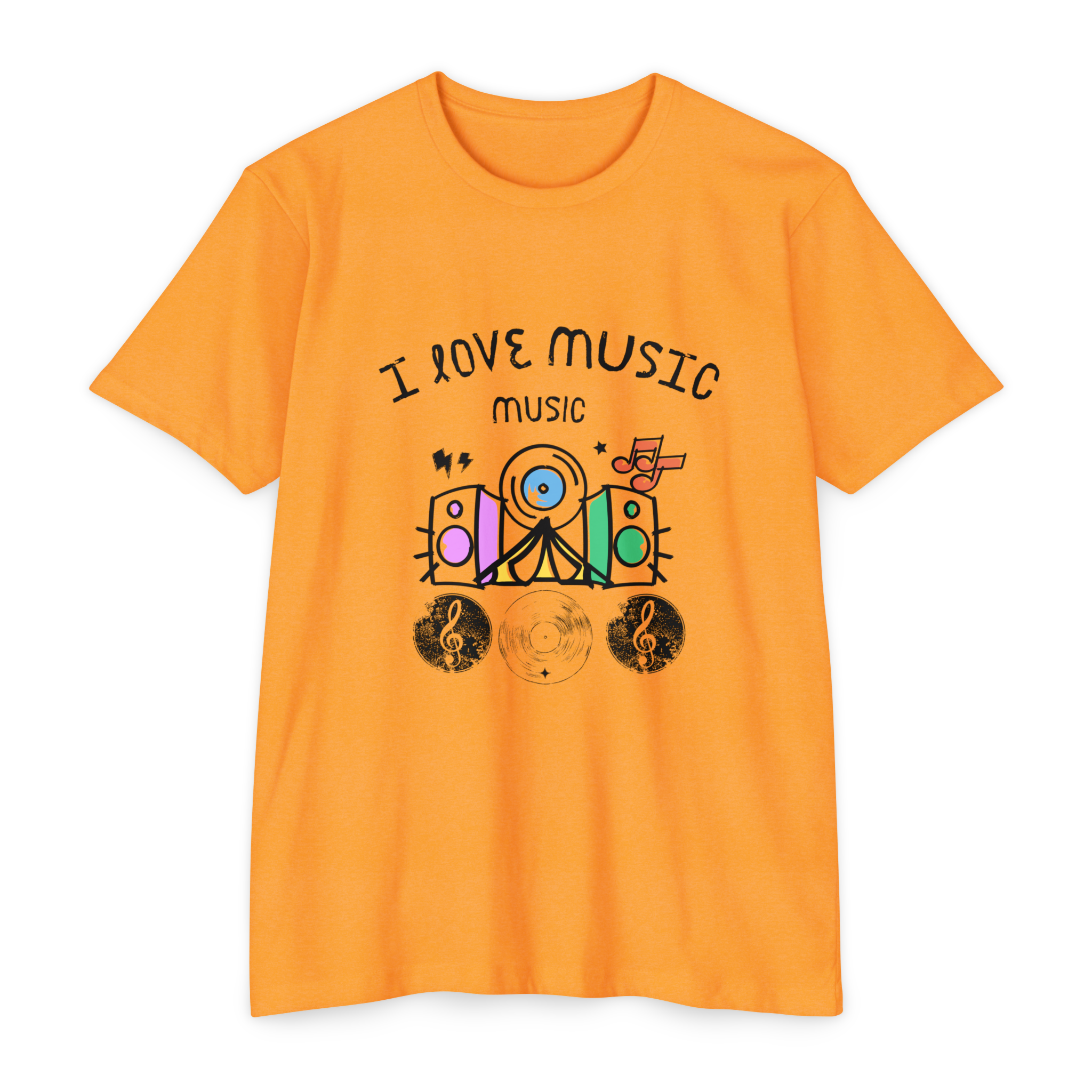 Camiseta Quality Unissex I love Music