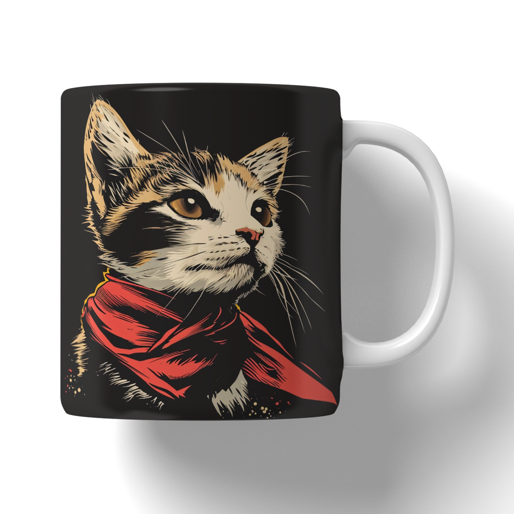 Caneca Ilustração de gatos