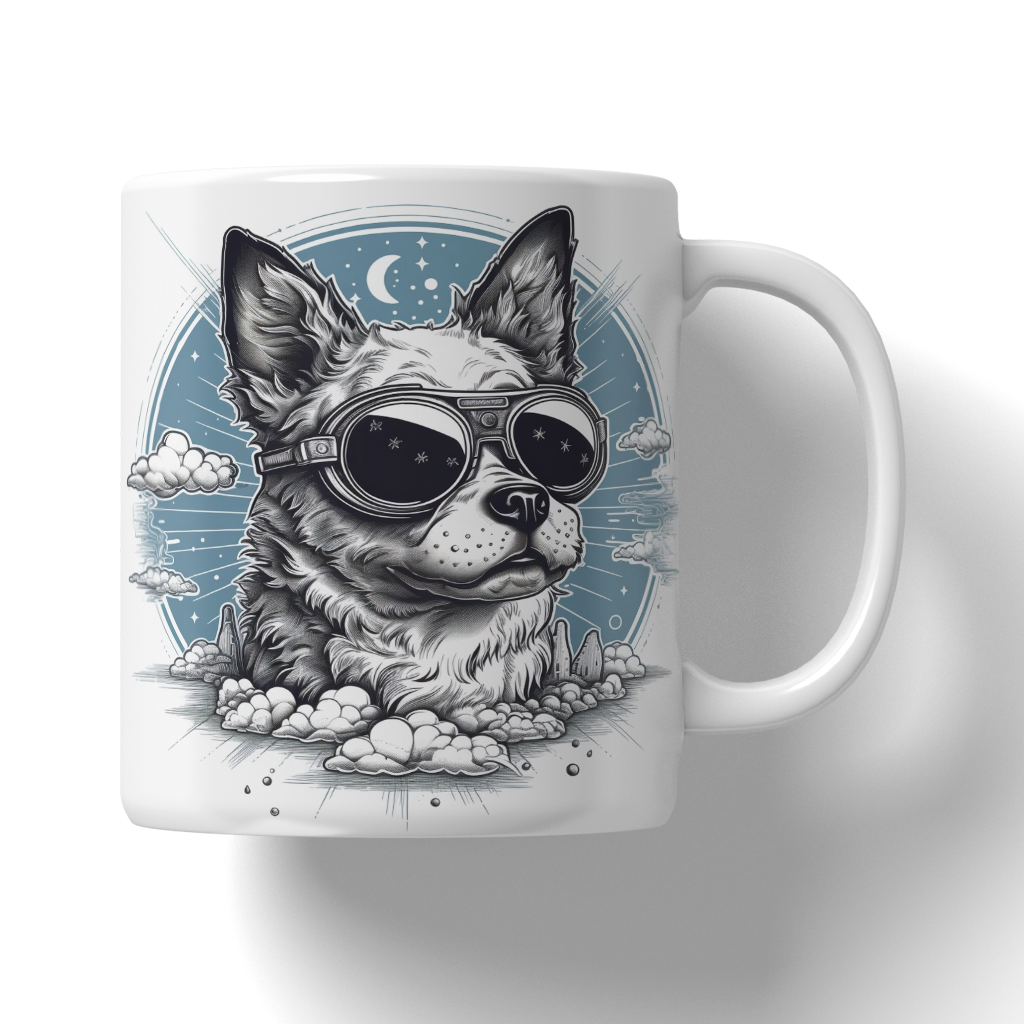 Caneca Ilustração de dogs