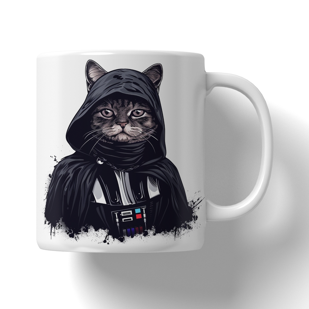 Caneca Ilustração de gatos