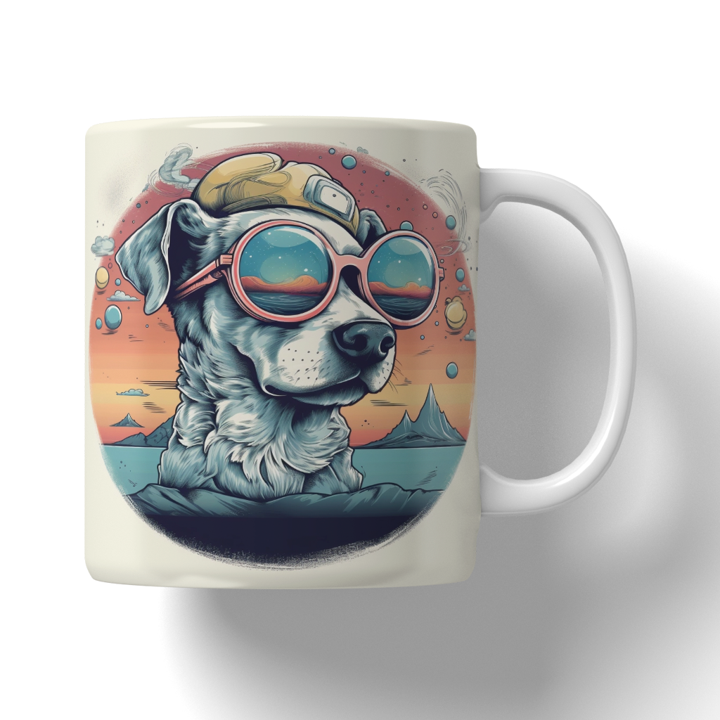 Caneca Ilustração de dogs