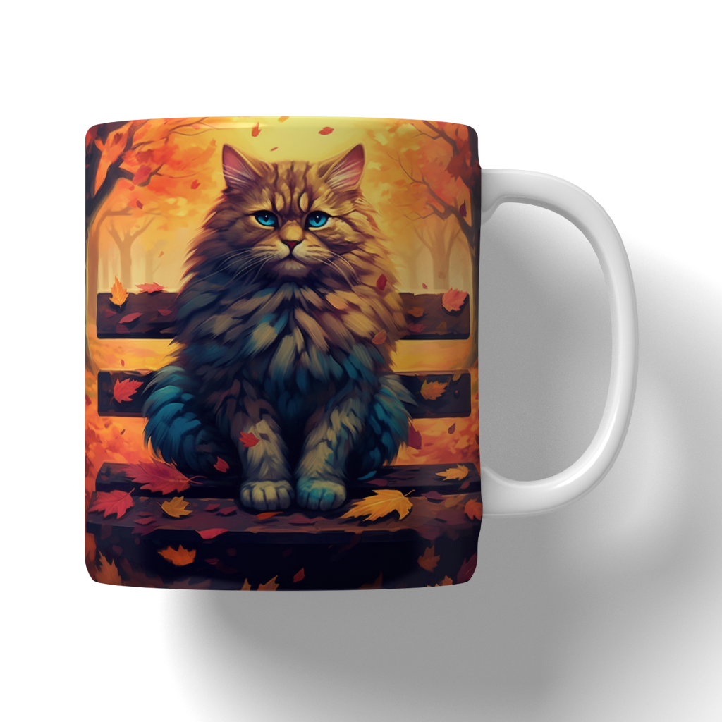 Caneca Ilustração de gatos