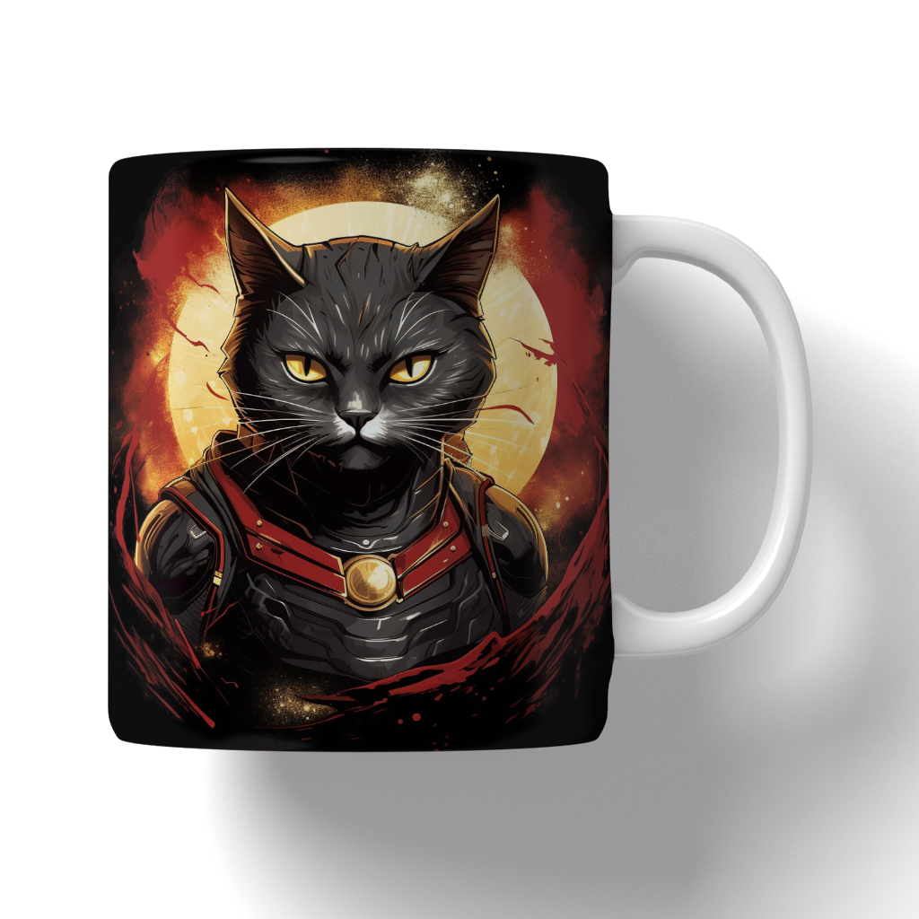 Caneca Ilustração de gatos