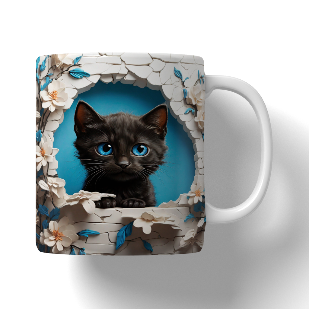 Caneca Ilustrações de Gatos
