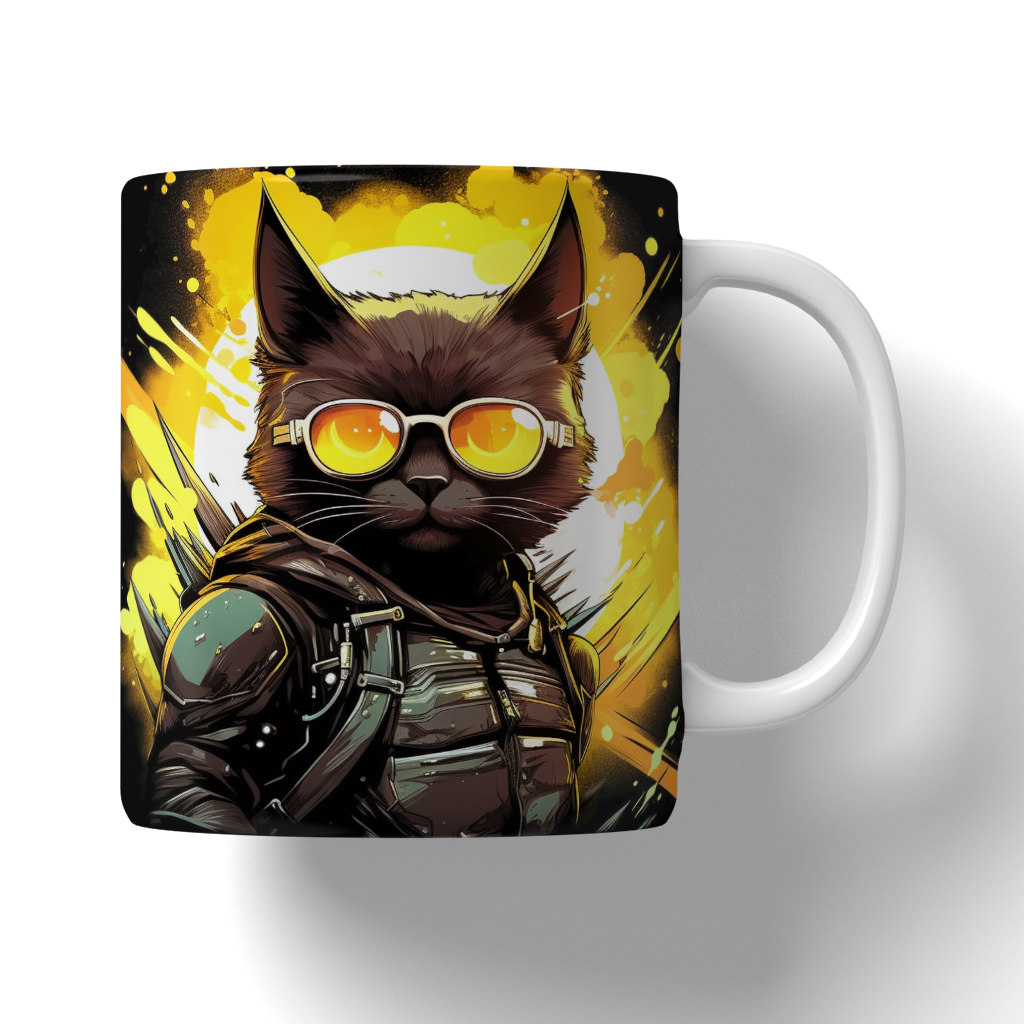 Caneca Ilustrações de Gatos