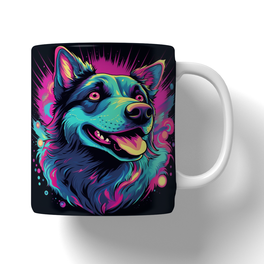 Caneca Ilustração de dogs