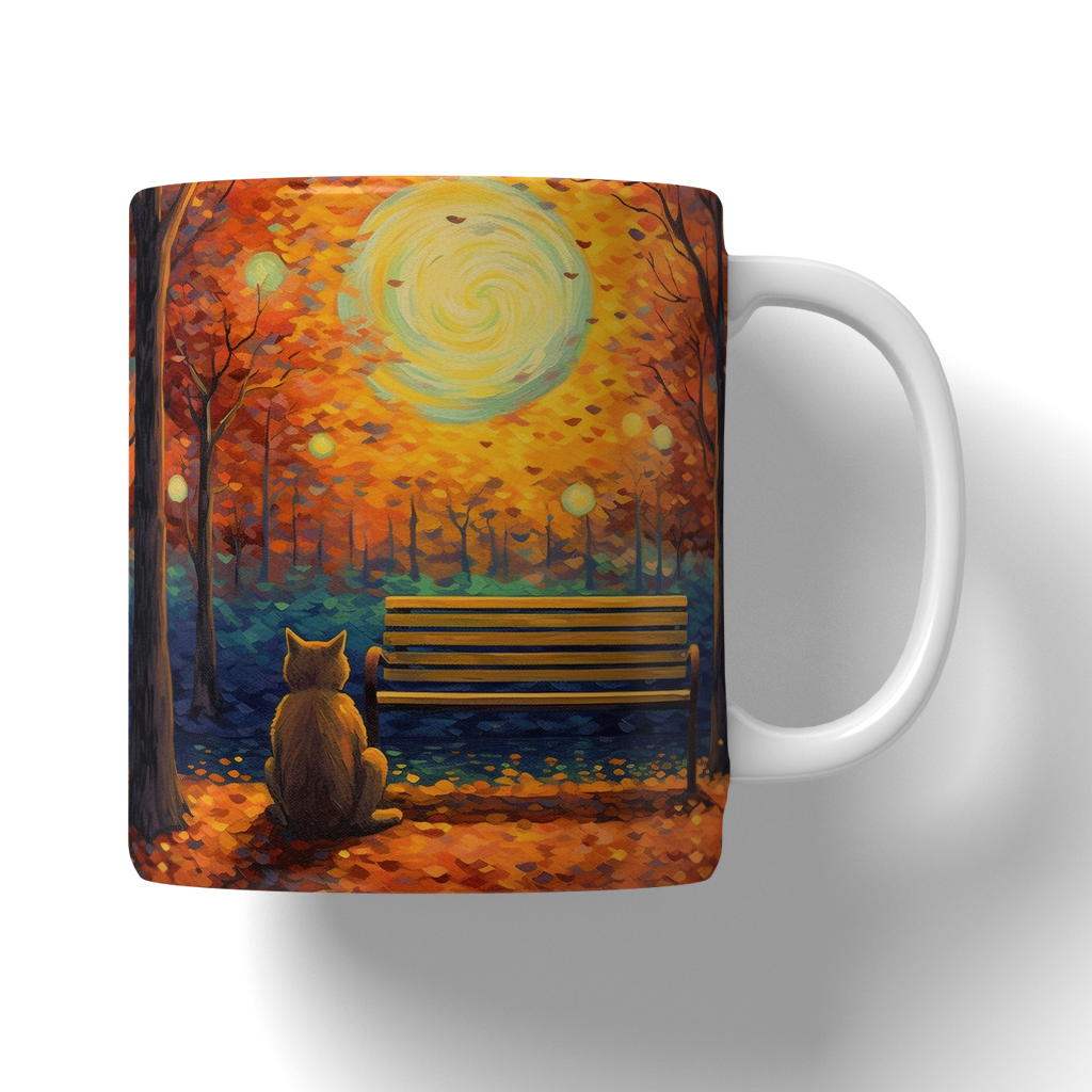 Caneca Ilustração de gatos