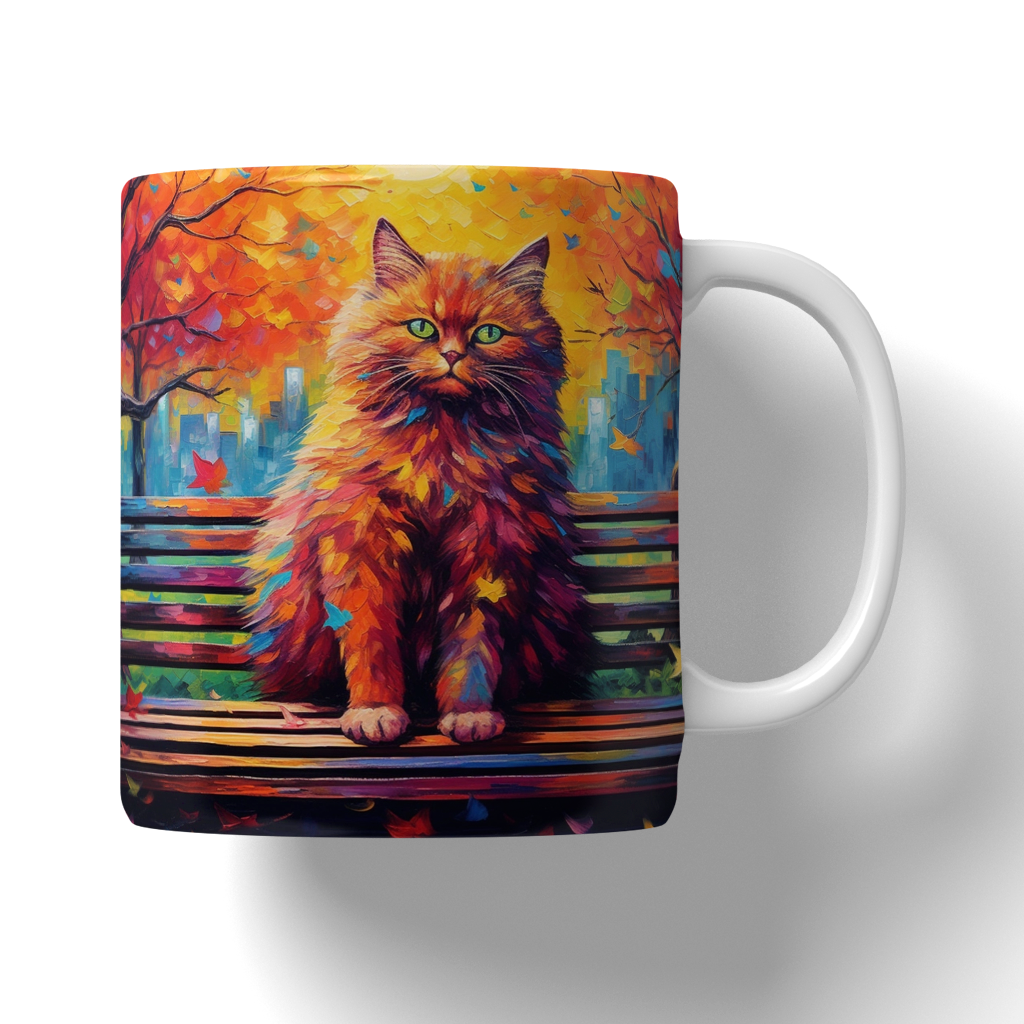 Caneca Ilustração de gatos