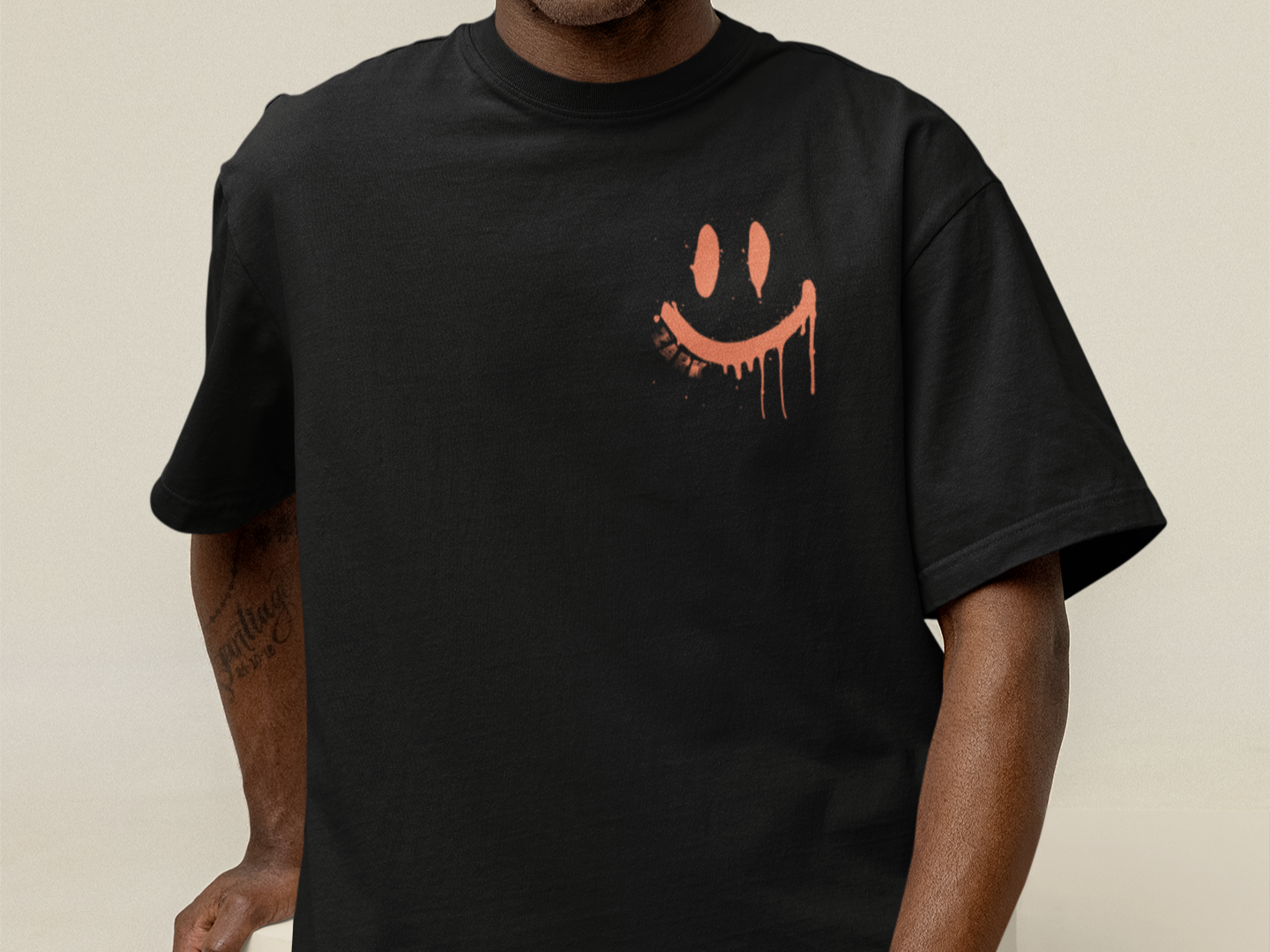 Camiseta Oversized COLORS Smile Face