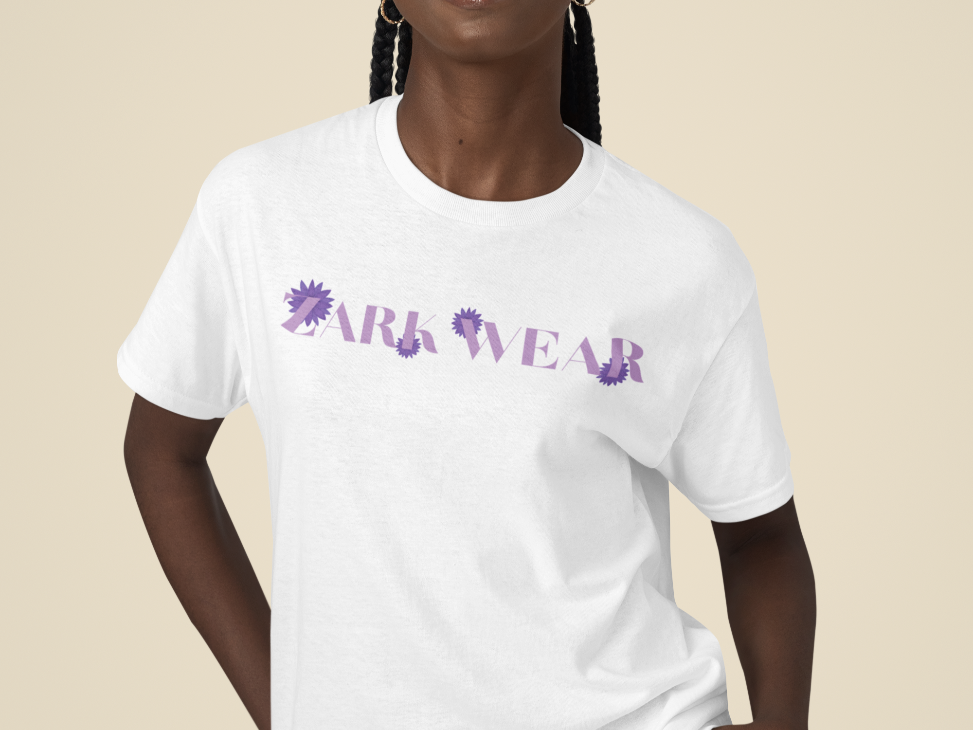 Camiseta Feminina COLORS Lilac Flowers
