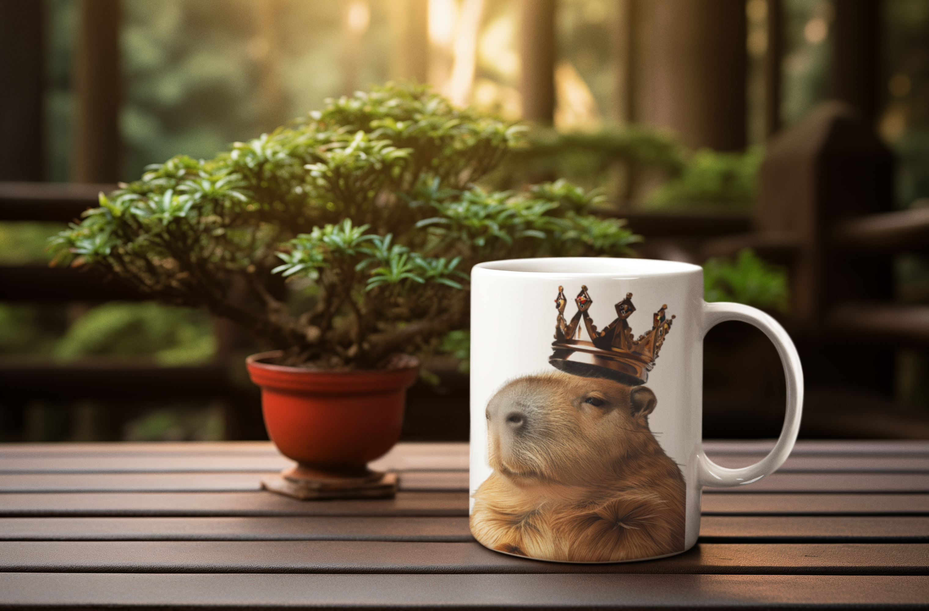 Caneca de porcelana Capivara