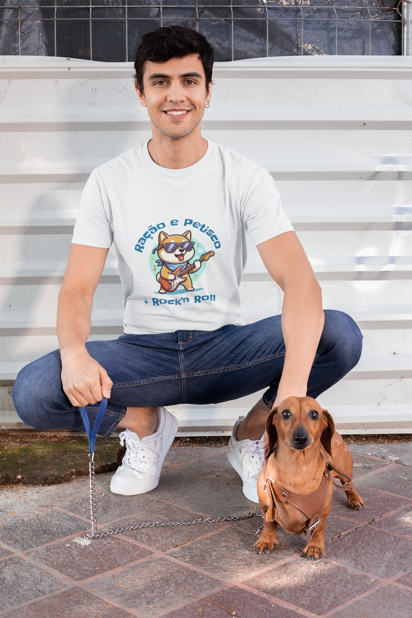 T-Shirt | Shiba | Ração e Petisco + Rock'n Roll