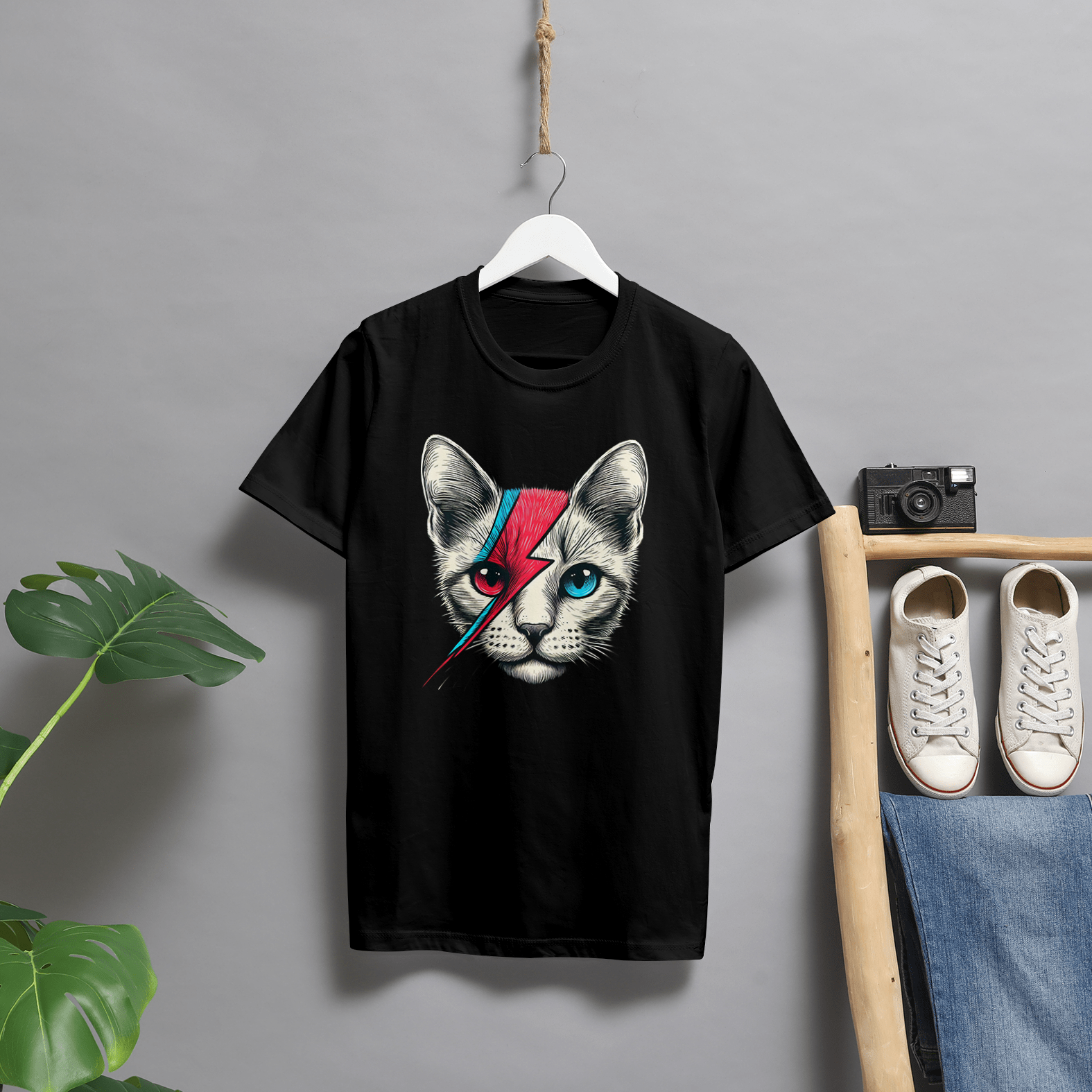 Gato Ziggy Stardust Black