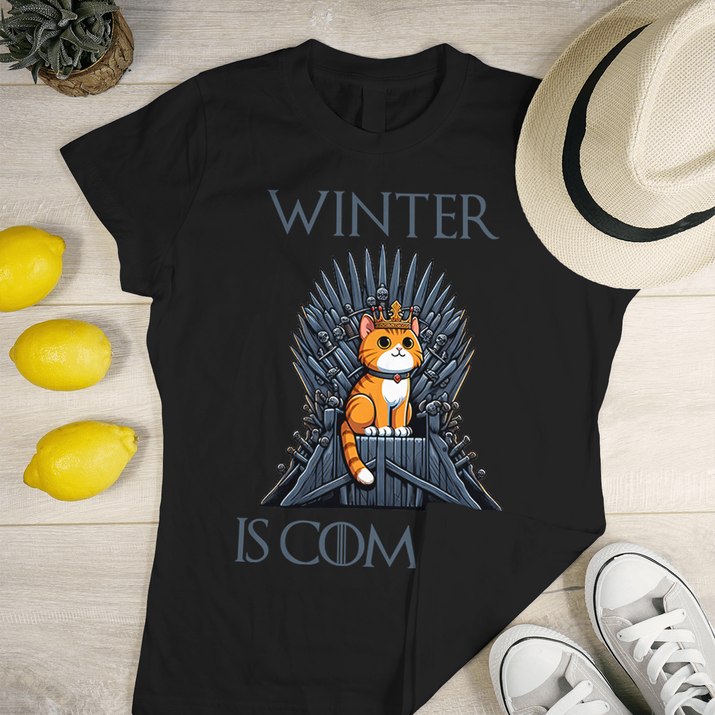 Gatinho Winter is Coming GOT Black
