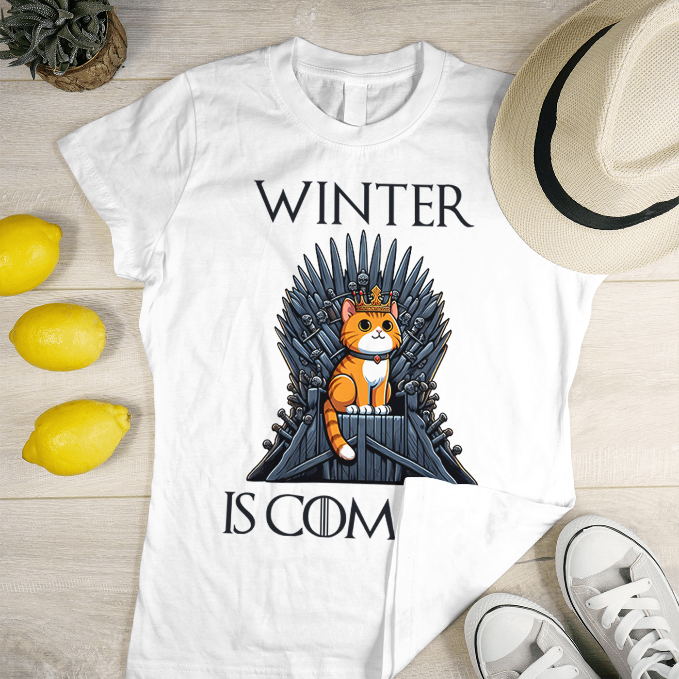 Gatinho Winter is Coming GOT White