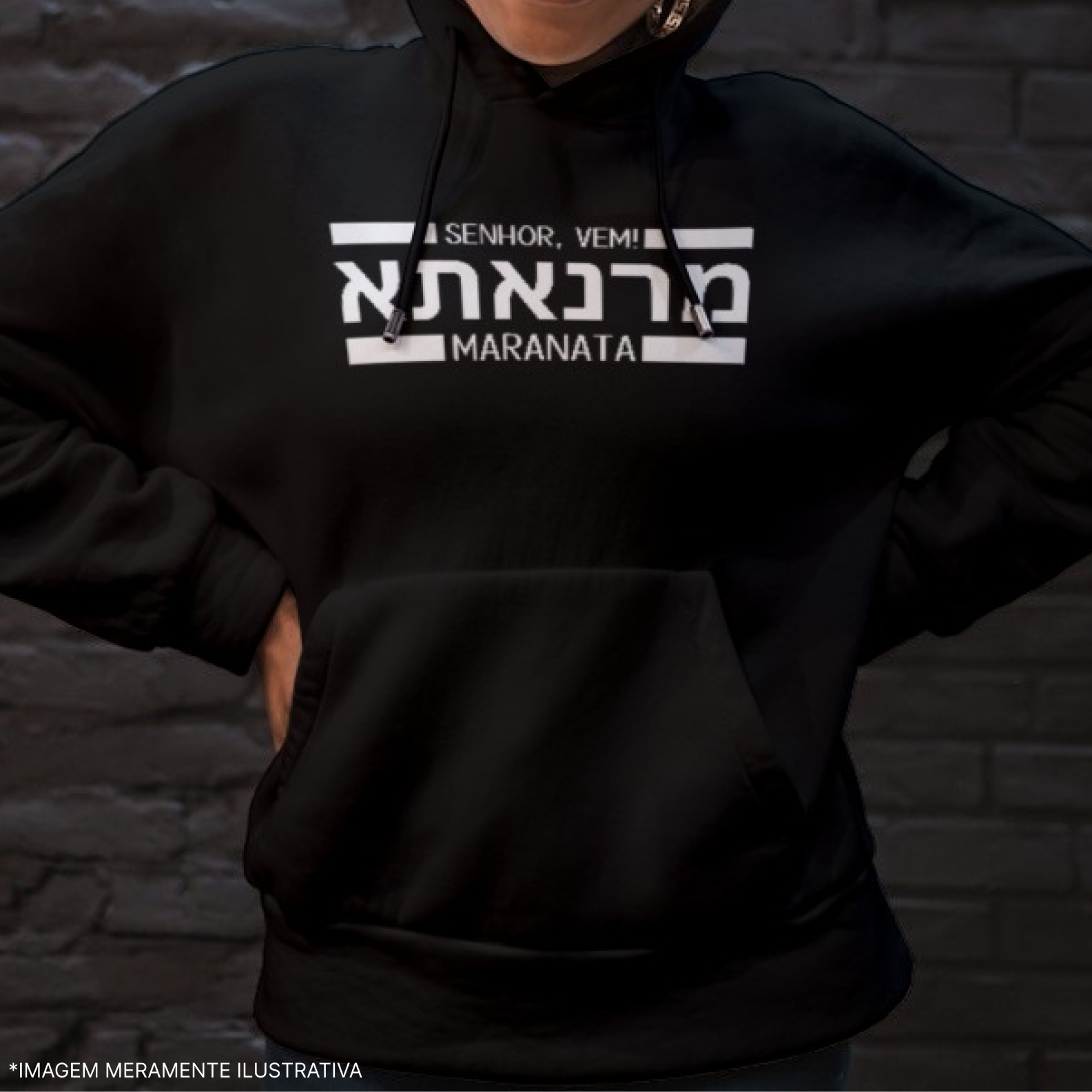 Moletom Canguru - Aramaico Maranata