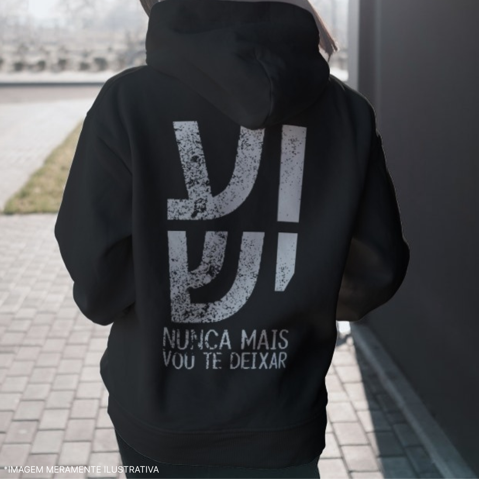 Moletom Com Zíper - Hebraico Yeshua Nunca Mais Vou Te Deixar