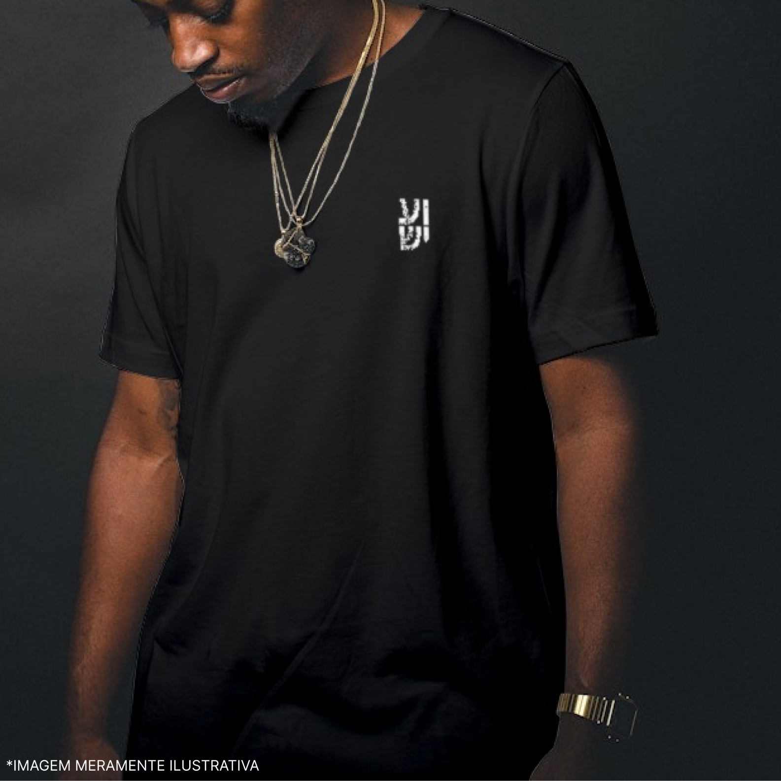 Camiseta Classic - Hebraico Yeshua Nunca Mais Vou Te Deixar - Frente e Costas