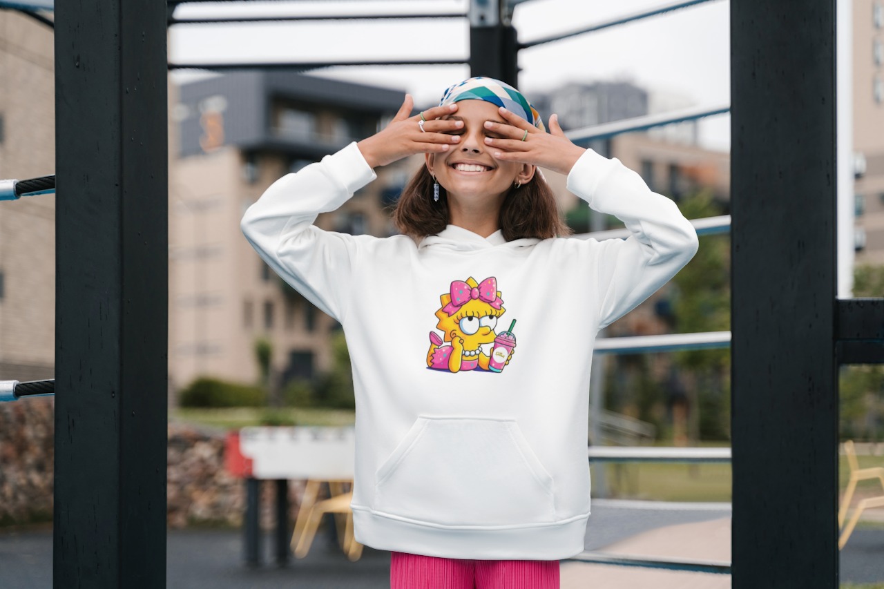 MOLETOM CANGURU CAPUZ - LISA SIMPSON