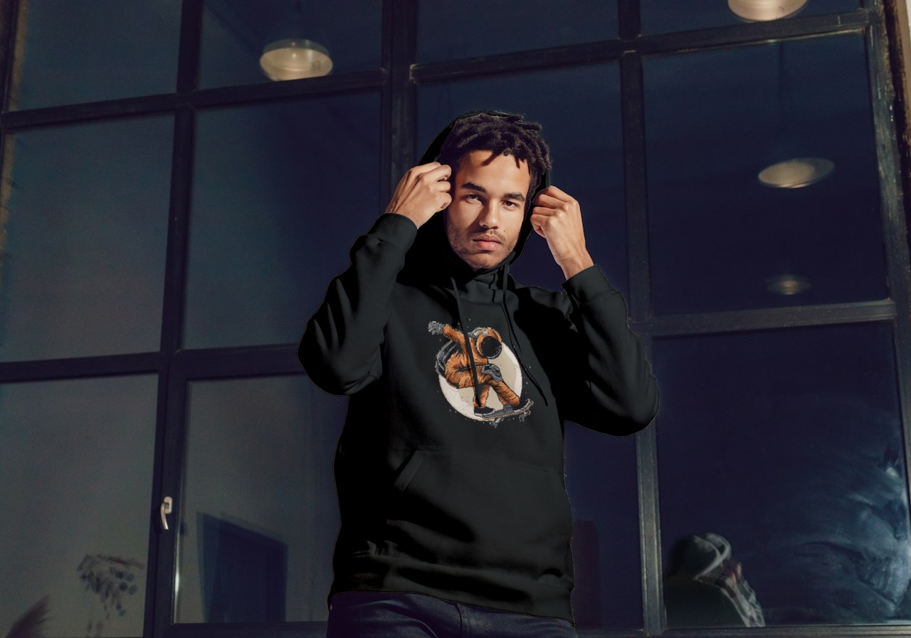 MOLETOM CANGURU UNISSEX SKATE ASTRONAUTA