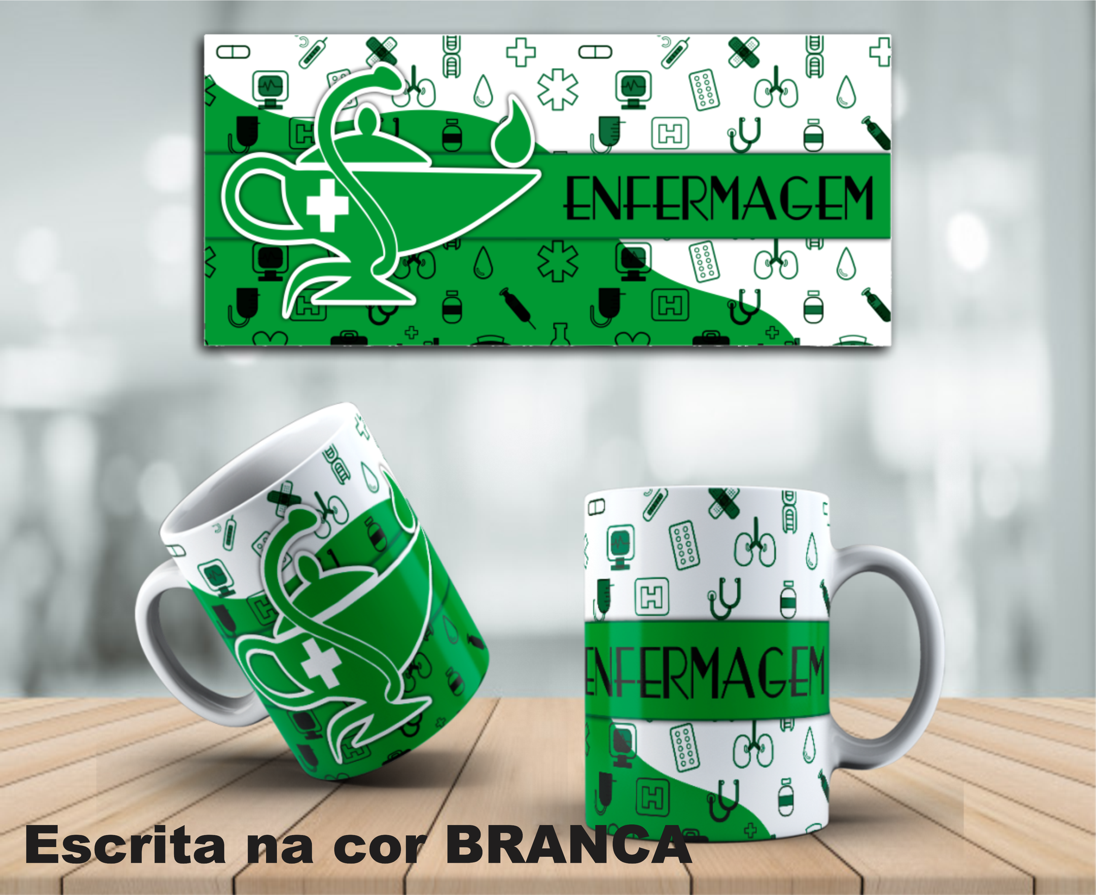 CANECA PROFISSÕES - ENFERMAGEM