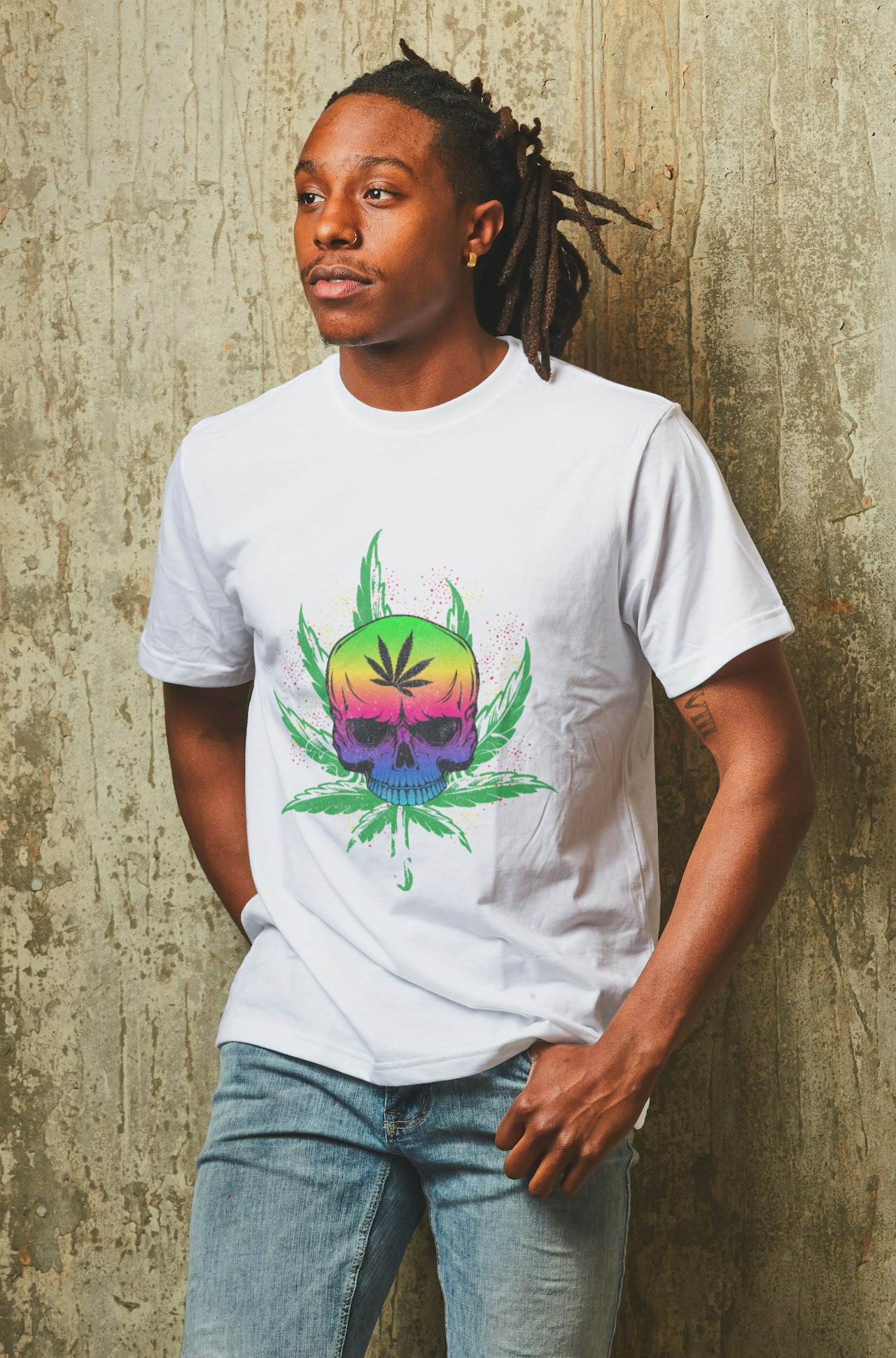 CAMISETA SKULL COLLOR SMOKE