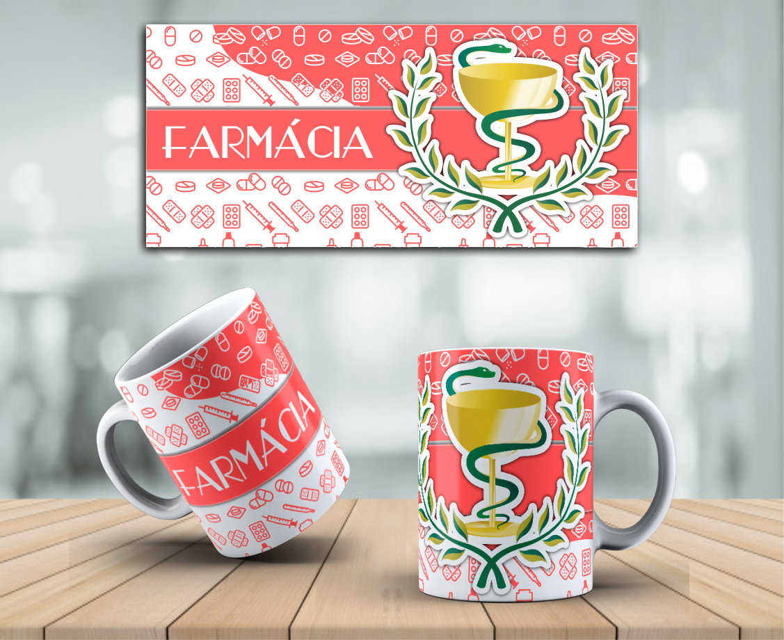 CANECA PROFISSÕES - FARMÁCIA