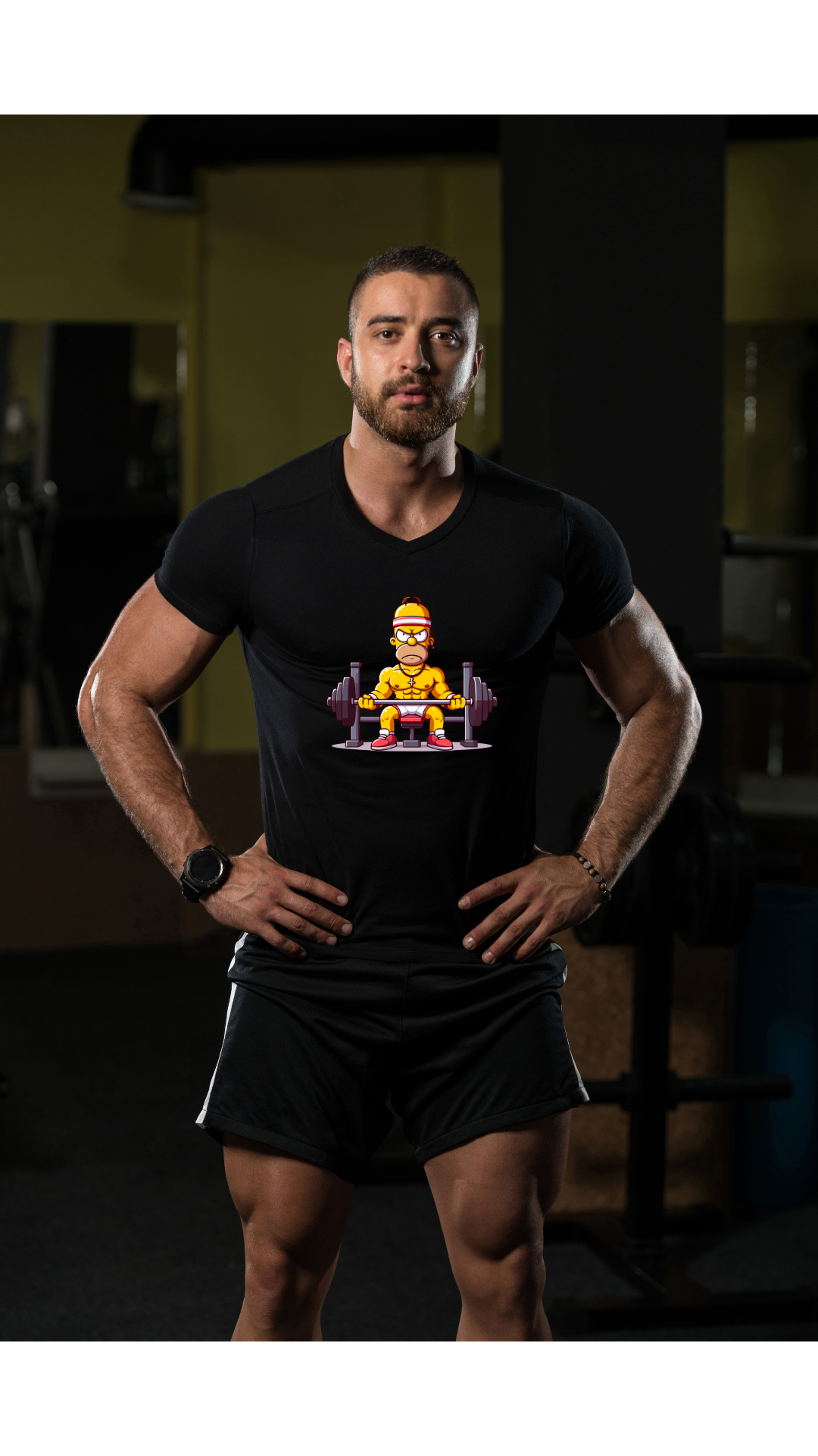 CAMISETA DRY FIT HOMER SIMPSON GYM
