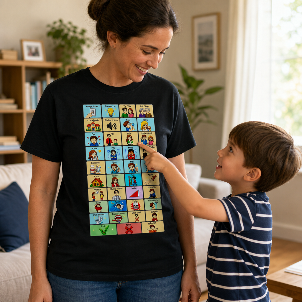CAMISA MINHA VOZ VISUAL™ - T-Shirt Quality