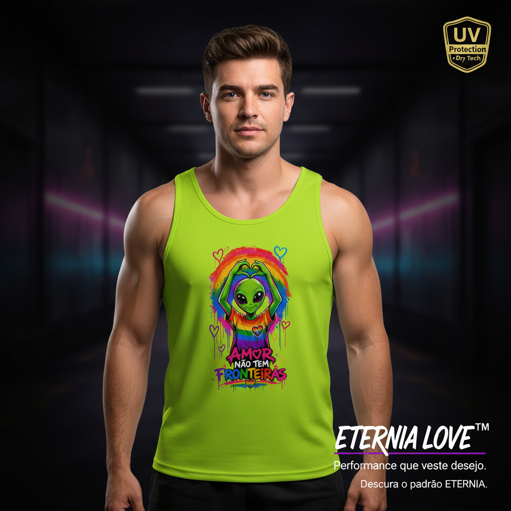 REGATA MASCULINA SPORT DRY UV ETERNIA LOVE™