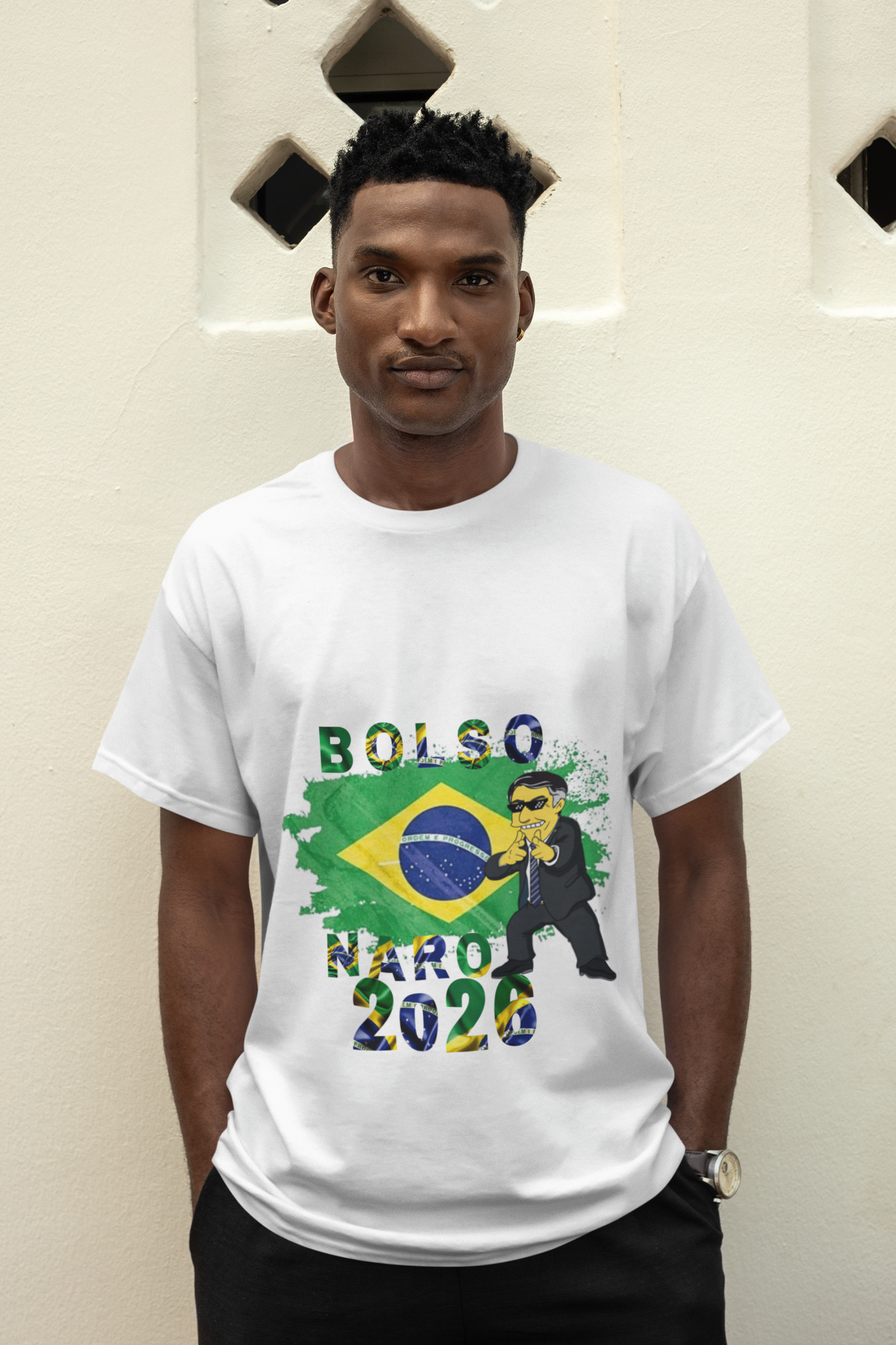 Camiseta Masculina Bolsonaro 2026