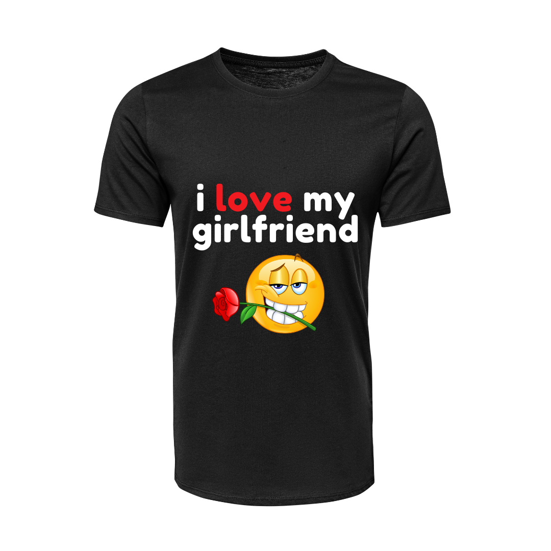 Nome do produto: Camisa I Love My Girlfriend Preta 