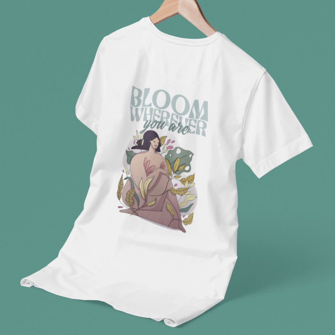 CAMISETA “BLOOM WHEREVER YOU ARE“ - PLANTS AND GIRLS 