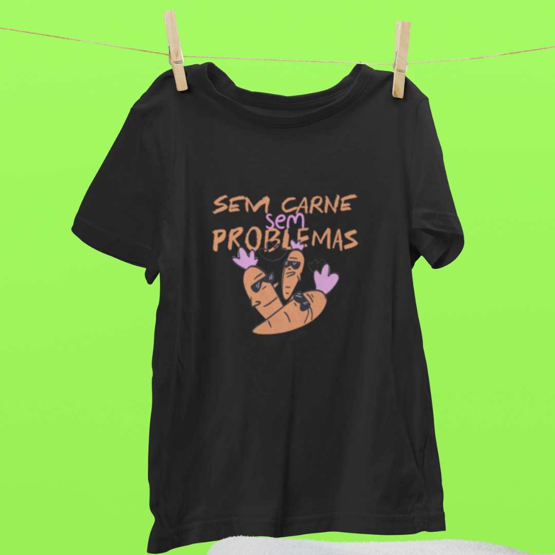 CAMISETA  “NO MEAT NO PROBLEMS “ - VEGANSTYLE