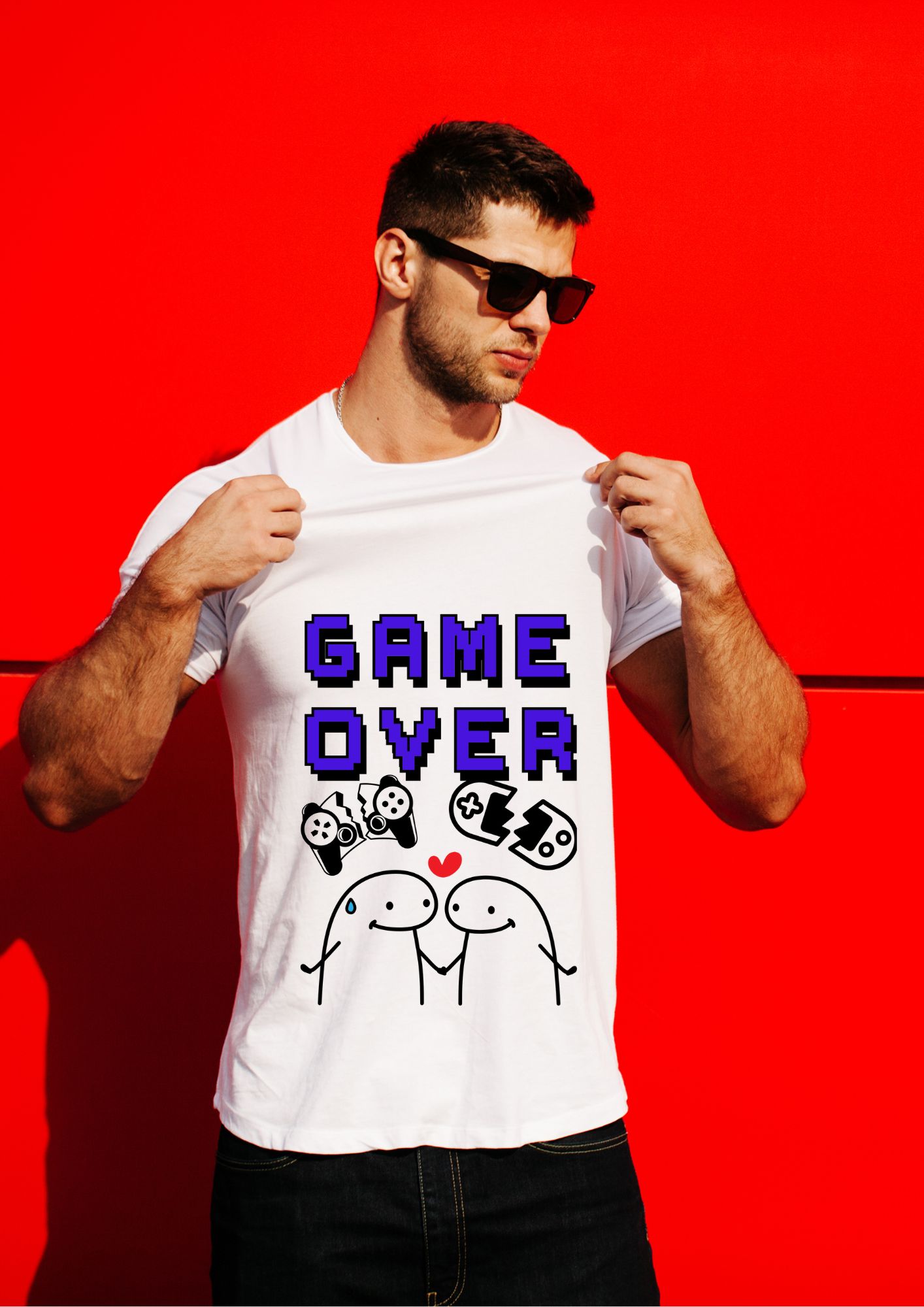 Camiseta Casal Game Over