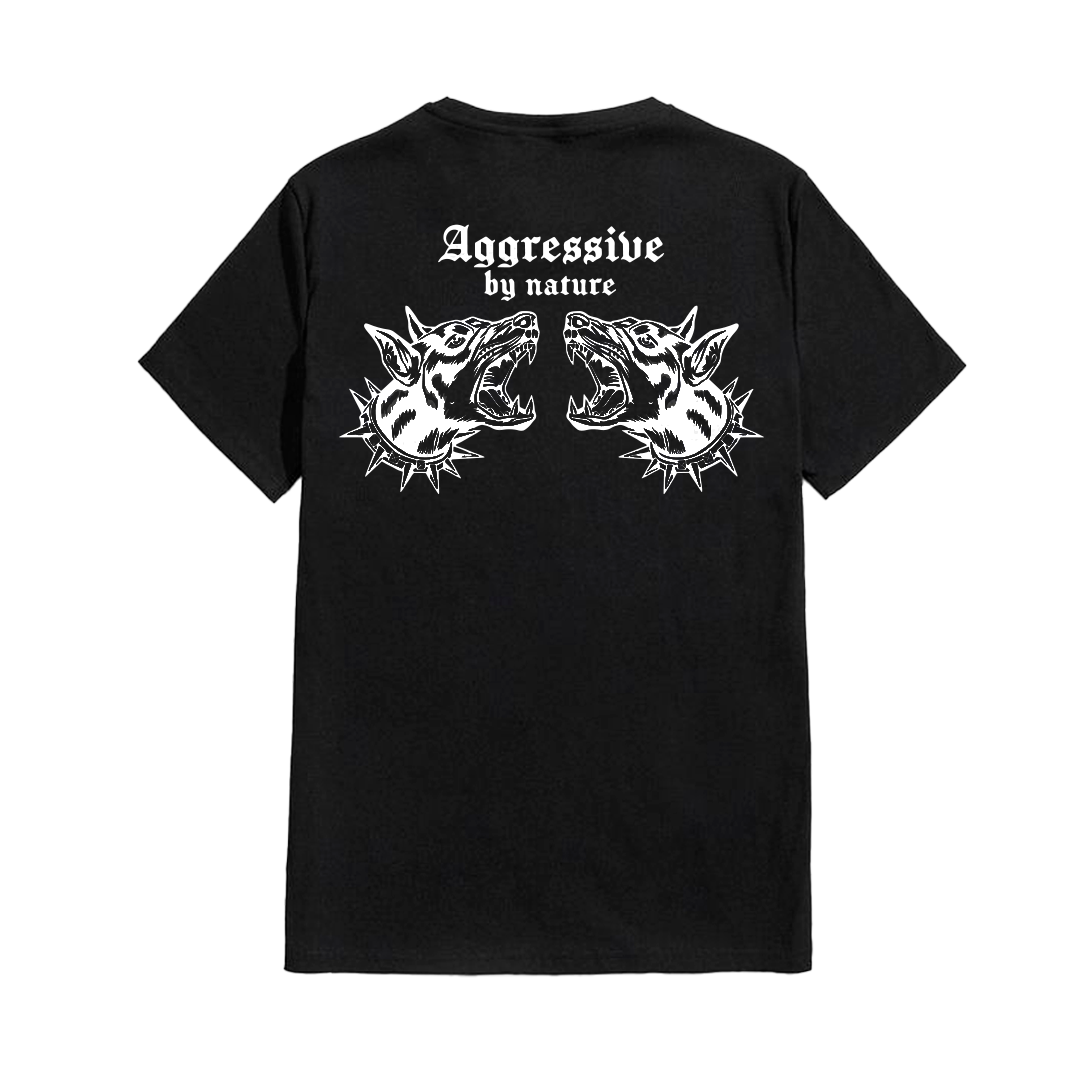 Camiseta Preta Agressive by nature  