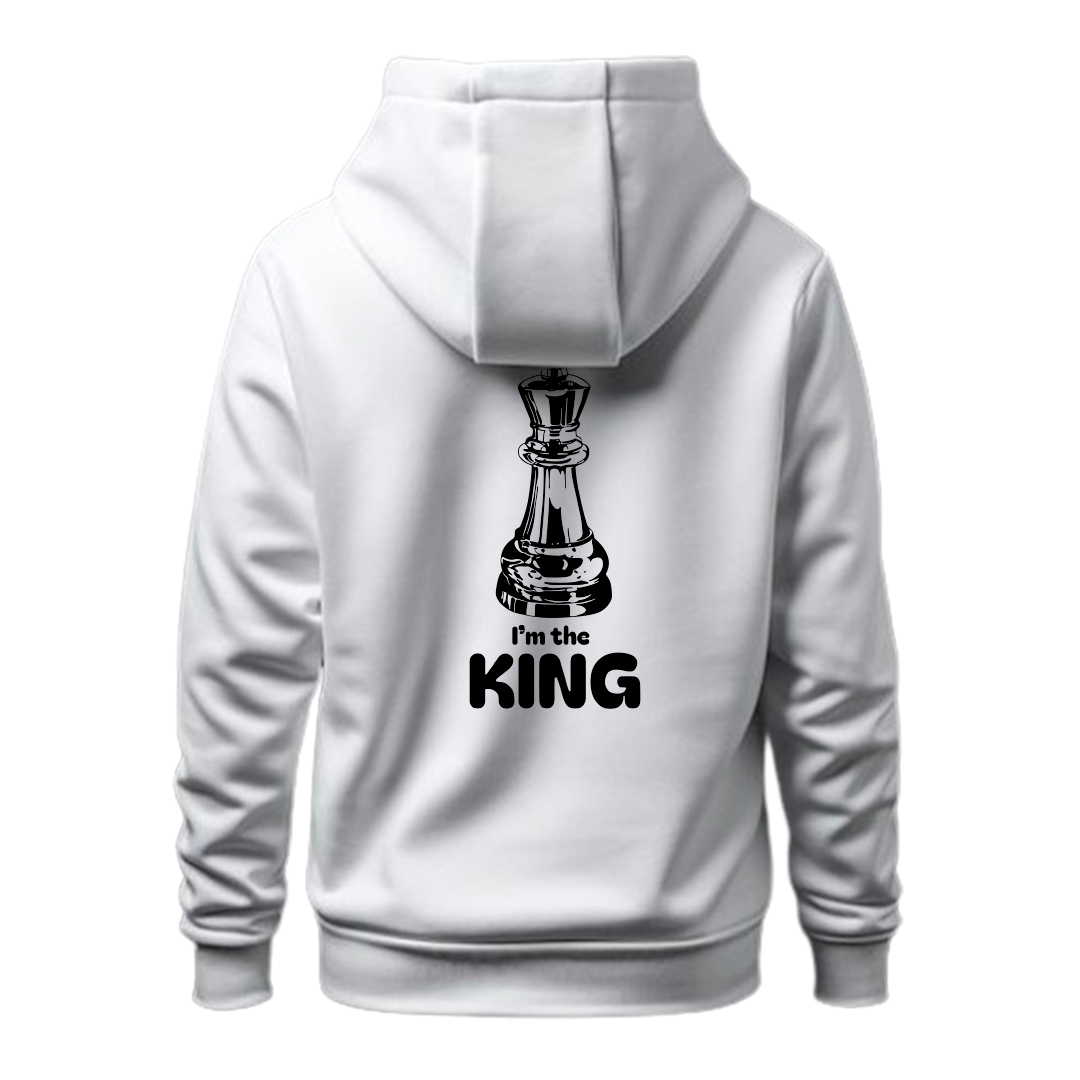 Moletom Canguru Branco I'm The King