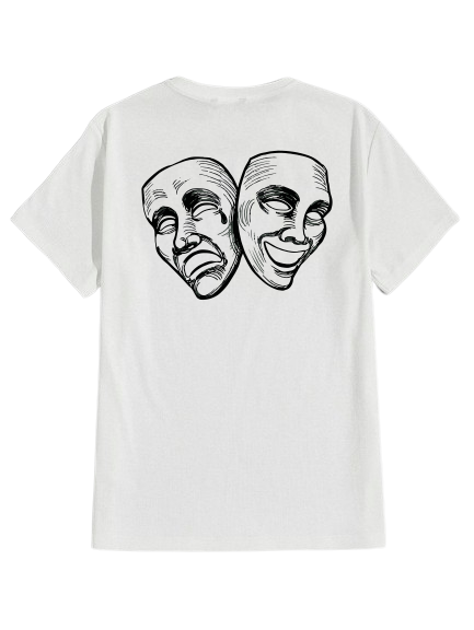 Camiseta Branca Chora Agora Ri Depois