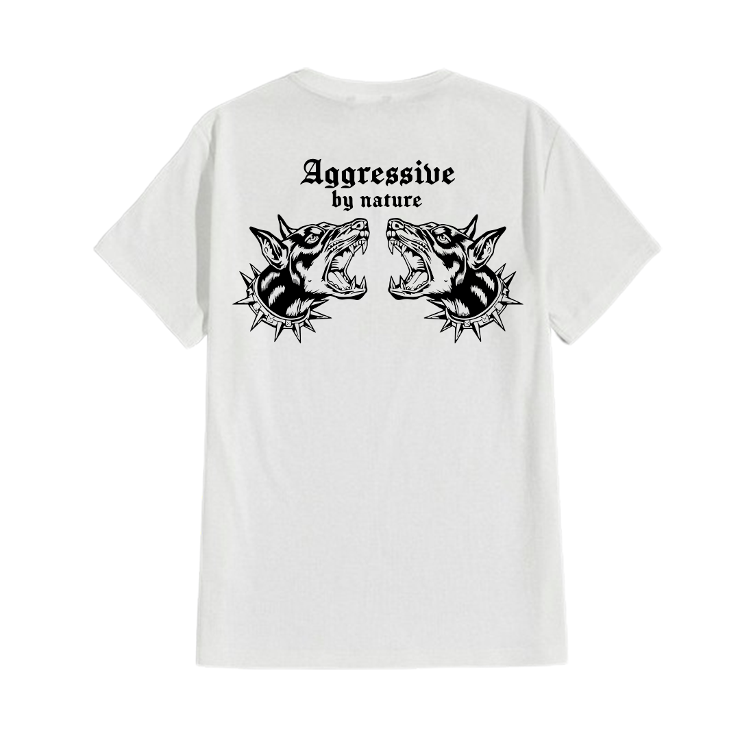 Camiseta branca Agressive by nature 