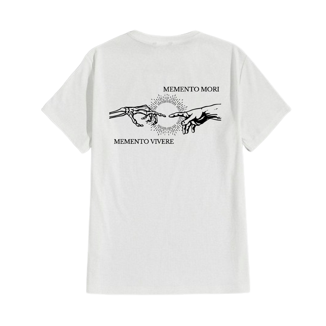 Camiseta Branca memento mori