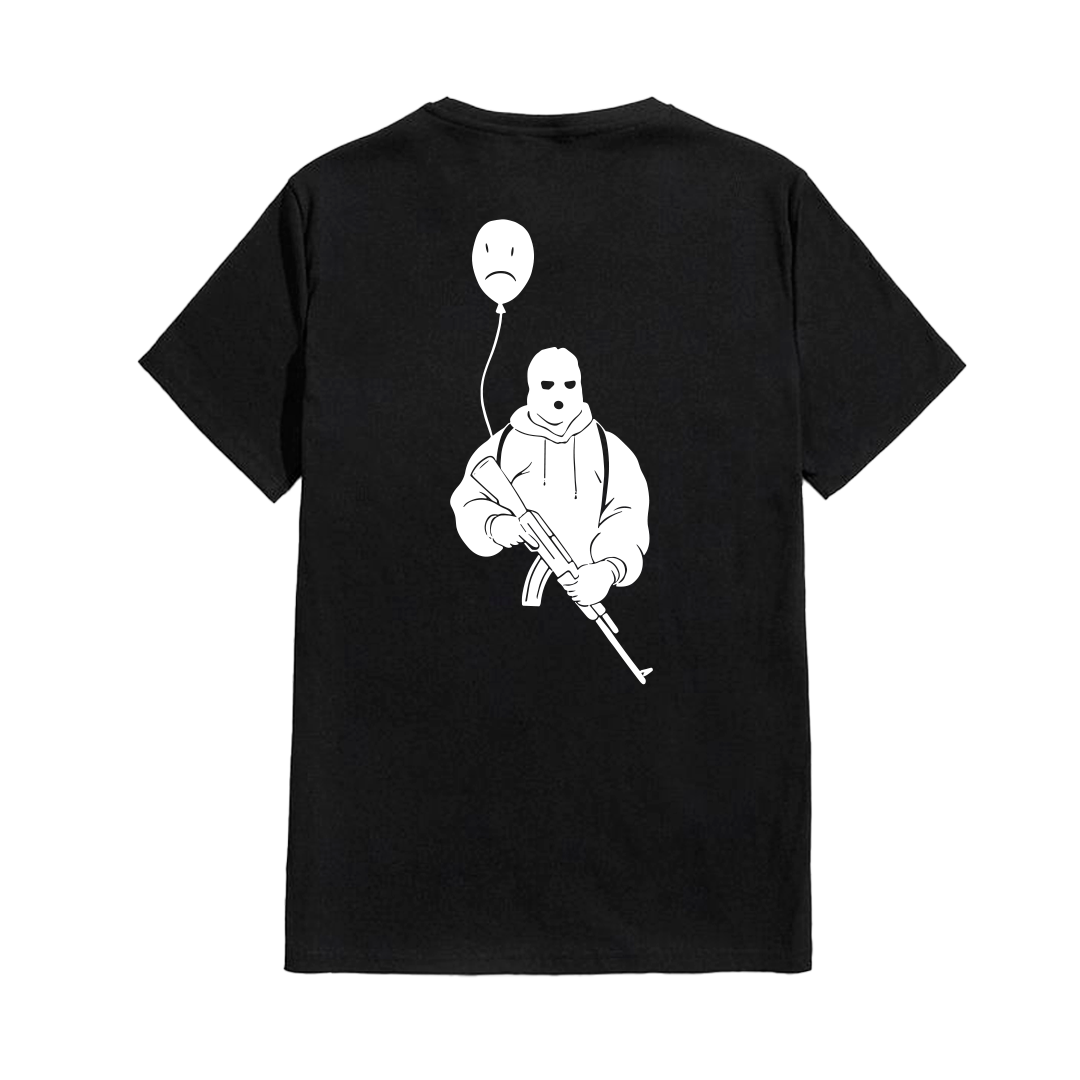 Camiseta Preta Balão bad boy 