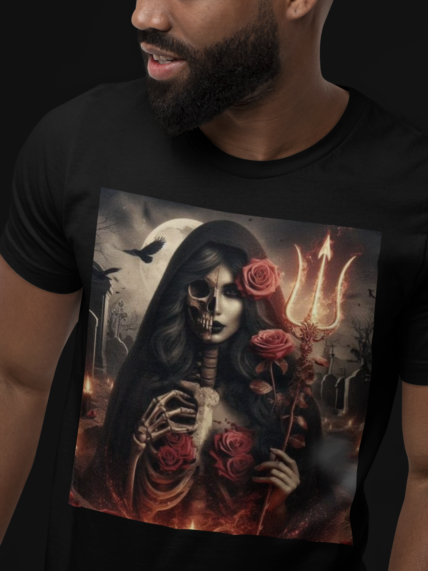 Camiseta Rosa Caveira