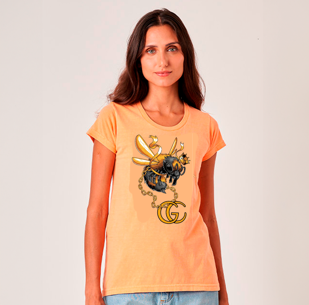 CAMISETA FEMININA GUCCI ABELHA-RAINHA